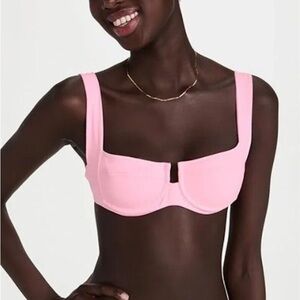 L*Space Camellia Bikini Top in Crystal Pink